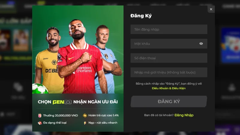 Quy trình đăng ký tài khoản tại thiên đường rất đơn giản